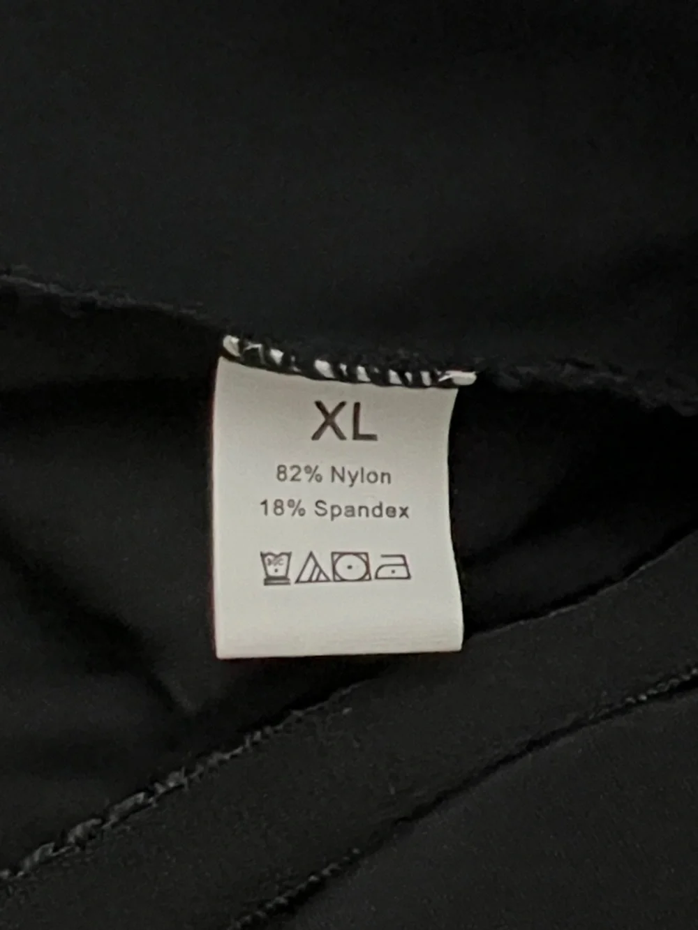 One Piece Swimwear Bathing Suit Size XL Black Adjustable Straps Deep-Neck Style